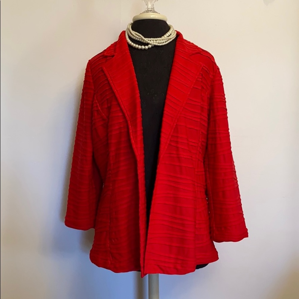 NWT Chico’s Red Blazer